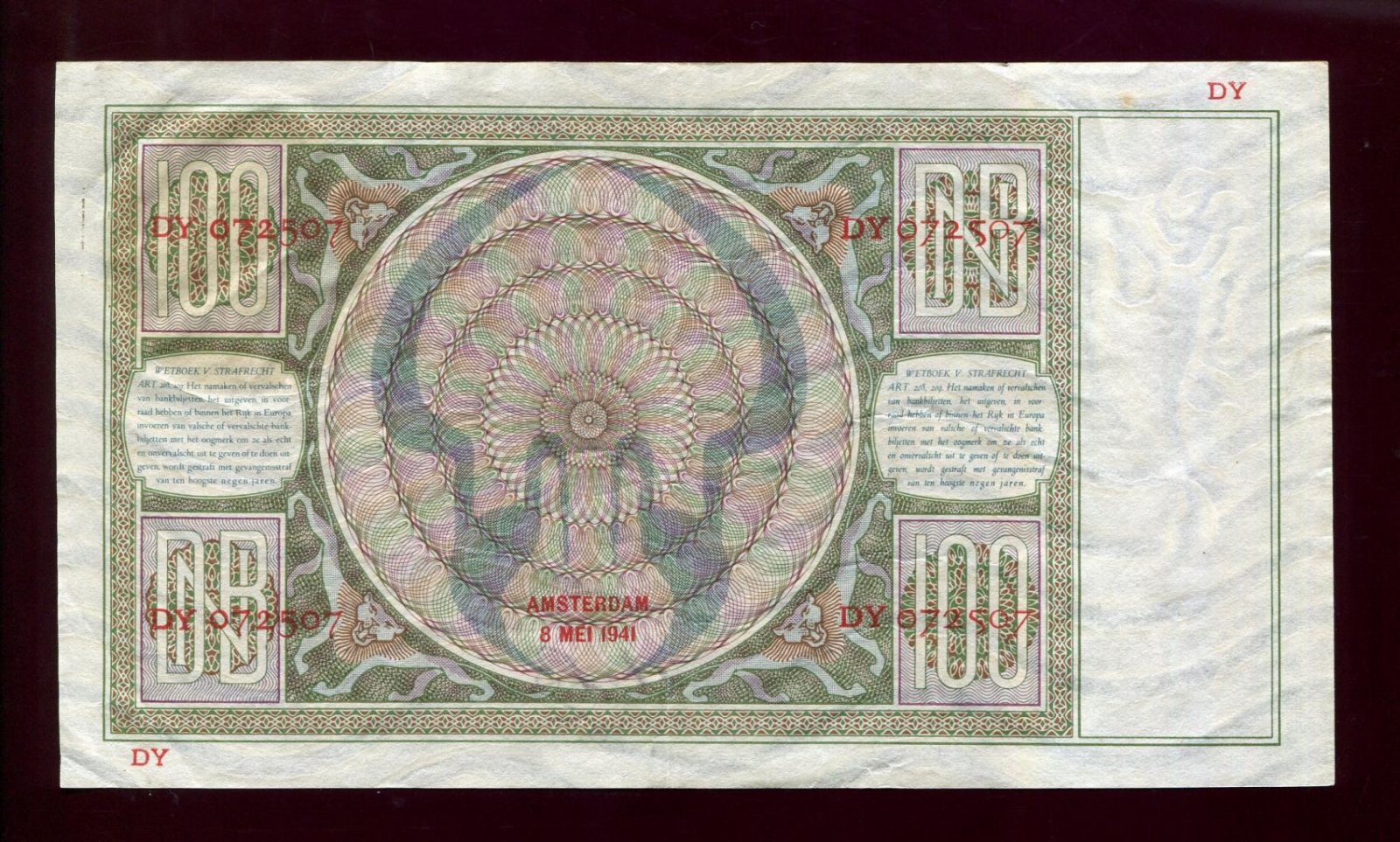 Бона. 100 гульденов 1941 г. Нидерланды