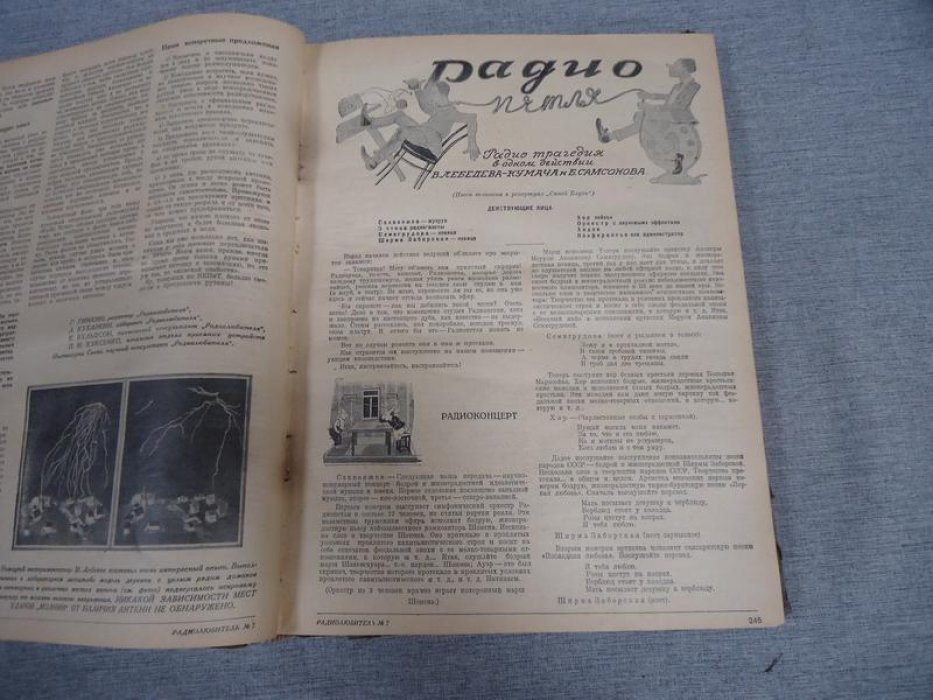 Радиолюбитель. № 1-12 1929 г. Годовой комплект. Ежемесячный журнал ВЦСПС и МГСПС.