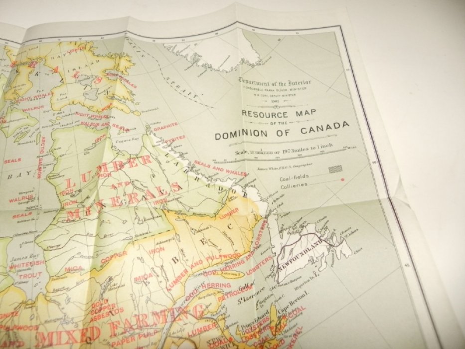 Resourse Map. Dominion of Canada.