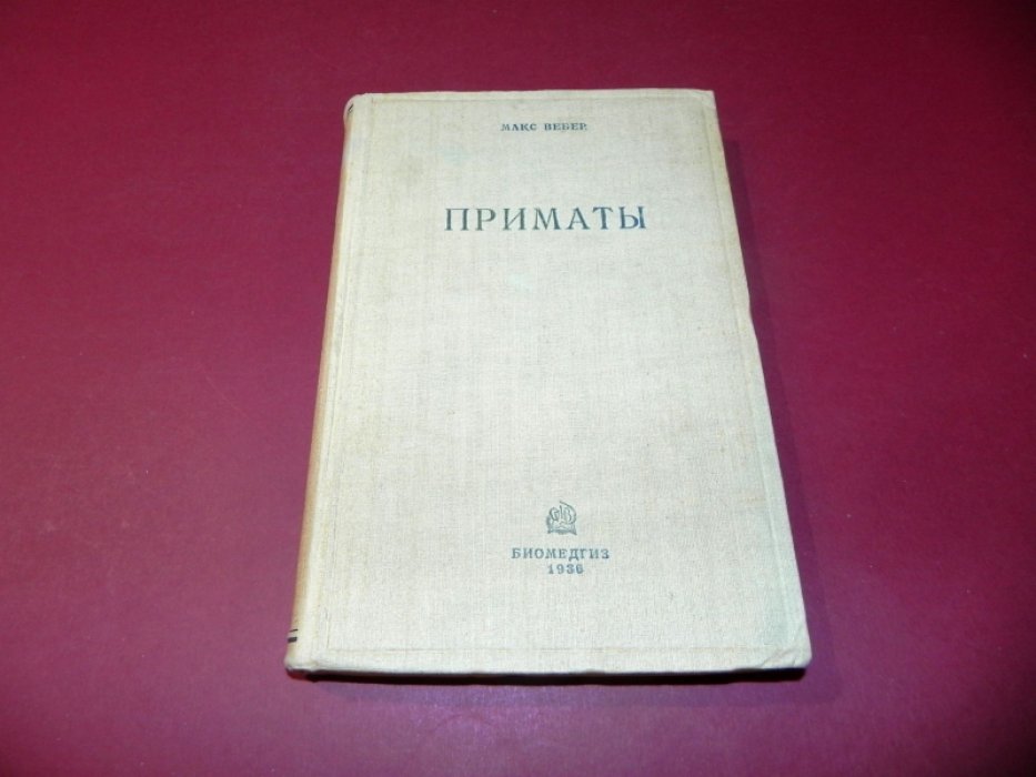 Вебер Макс. Приматы: Анатомия, систематика и палеонтология лемуров, долгопятов и обезьян.