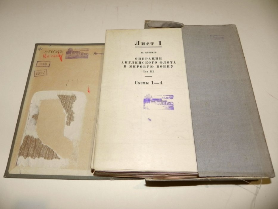 Корбетт Ю. Операции английского флота в мировую войну. Том III. Схемы.