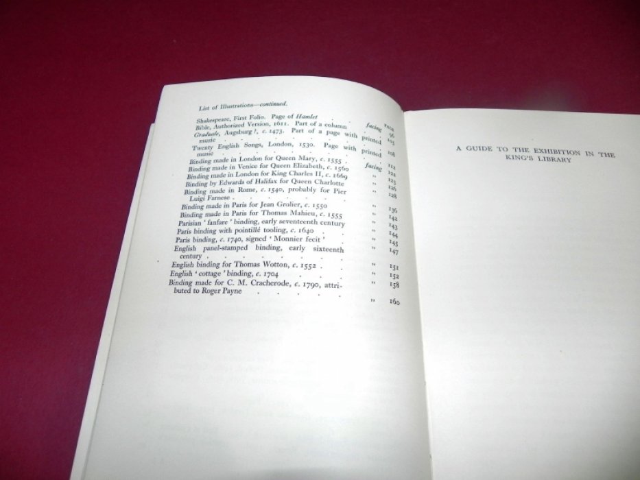 A Guide to the Exhibition in the Kings Library: Illustrating the History of Printing, Music-Printing and Bookbinding / Путеводитель по выставке в Королевской библиотеке: Иллюстрируя историю книгопечатания, печати нот и переплетного дела.