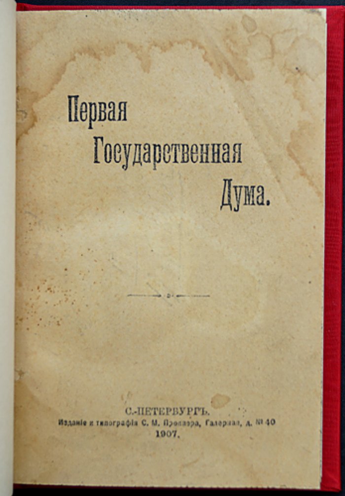 Первая Государственная Дума: история созыва и работы парламента первого созыва (1906)