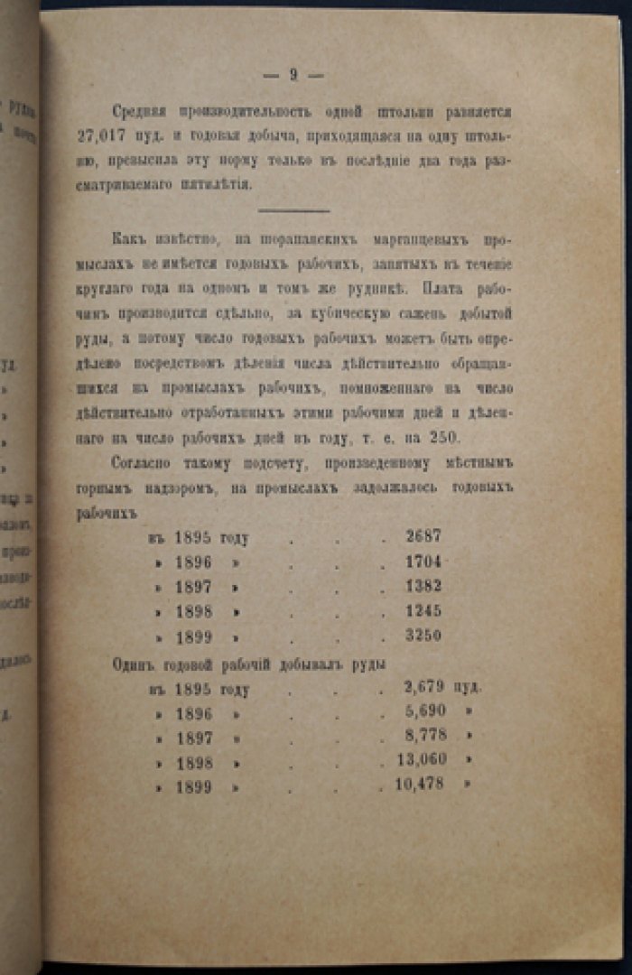 Статистика марганцевого дела (Чиатурские месторождения и экспорт марганца, проблемы добычи и перевозки)