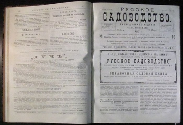Русское садоводство (1889): полный комплект еженедельной иллюстрированной газеты №1–52 (№17–18 совмещён)
