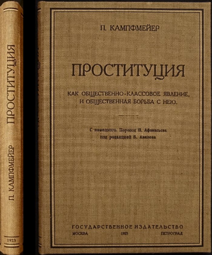 Проституция как общественно‑классовое явление и общественная борьба с нею: история, условия, причины и меры