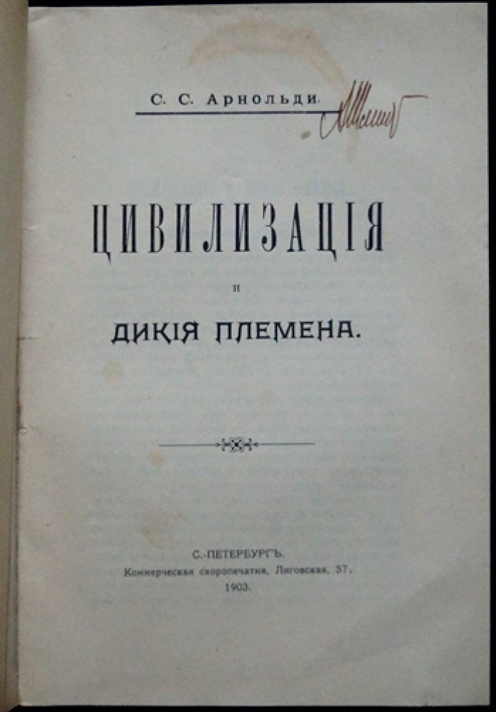 Арнольди С. С. «Цивилизация и дикие племена»: природа цивилизации, культура и развитие общества