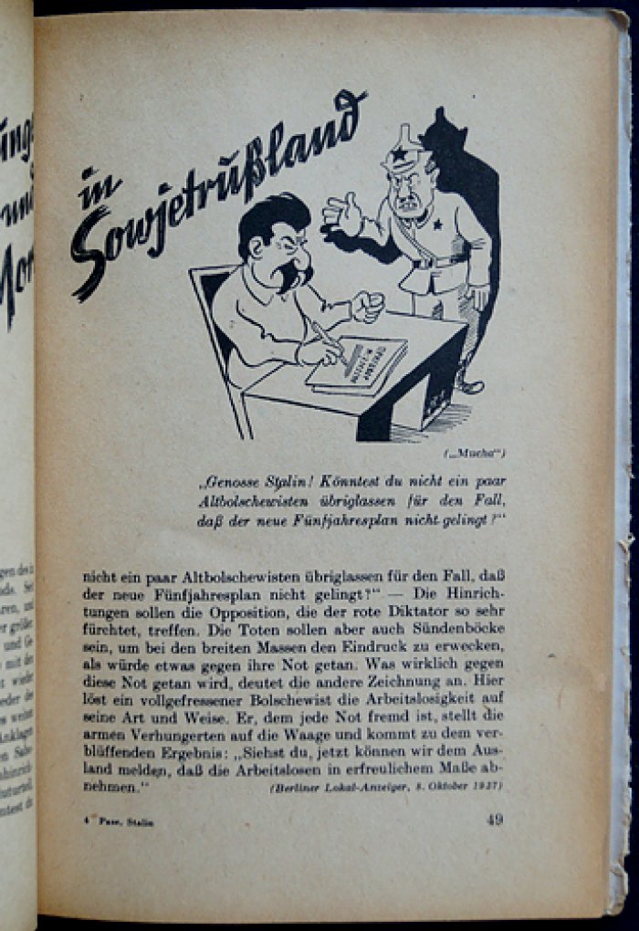 Сталин в свете прессы и карикатуры (немецкое издание, 1941)