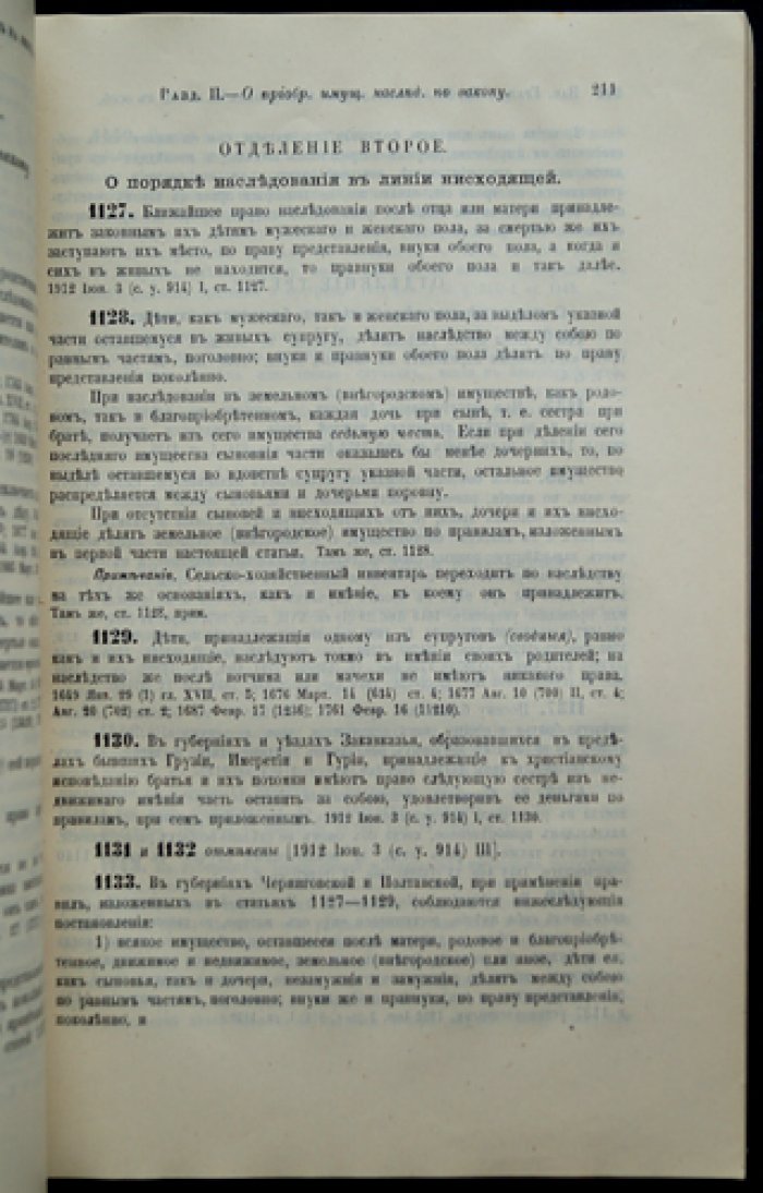 Свод законов гражданских Российской империи. Том X, часть 1 (1914)