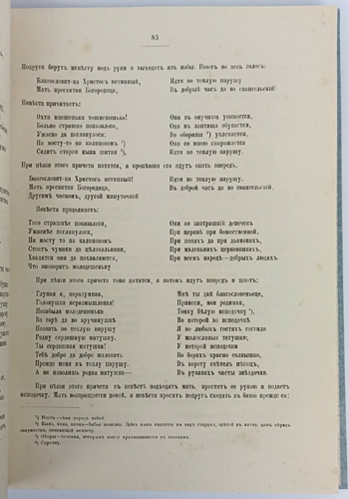 Сборник сведений для изучения быта крестьянского населения России. Выпуск II (этнография Вологодской губернии и материалы по народной культуре)