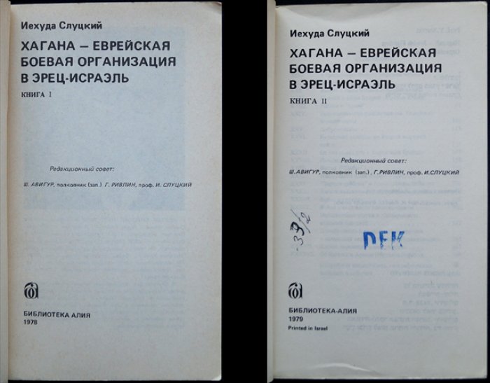 Хагана: еврейская боевая организация в Эрец-Исраэль. Полный комплект в двух томах