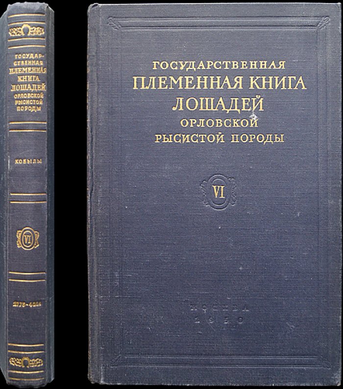 Государственная племенная книга лошадей орловской рысистой породы. Том VI: Кобылы (редкое издание)