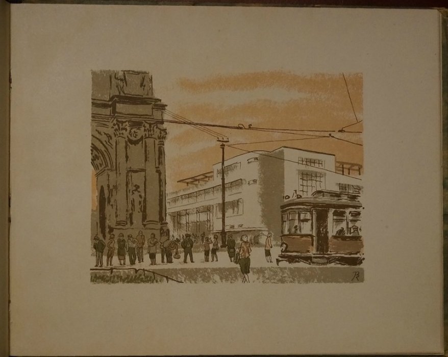 Ленинград: новые пейзажи (1917–1932). Альбом с 16 цветными иллюстрациями, издание 1932 года