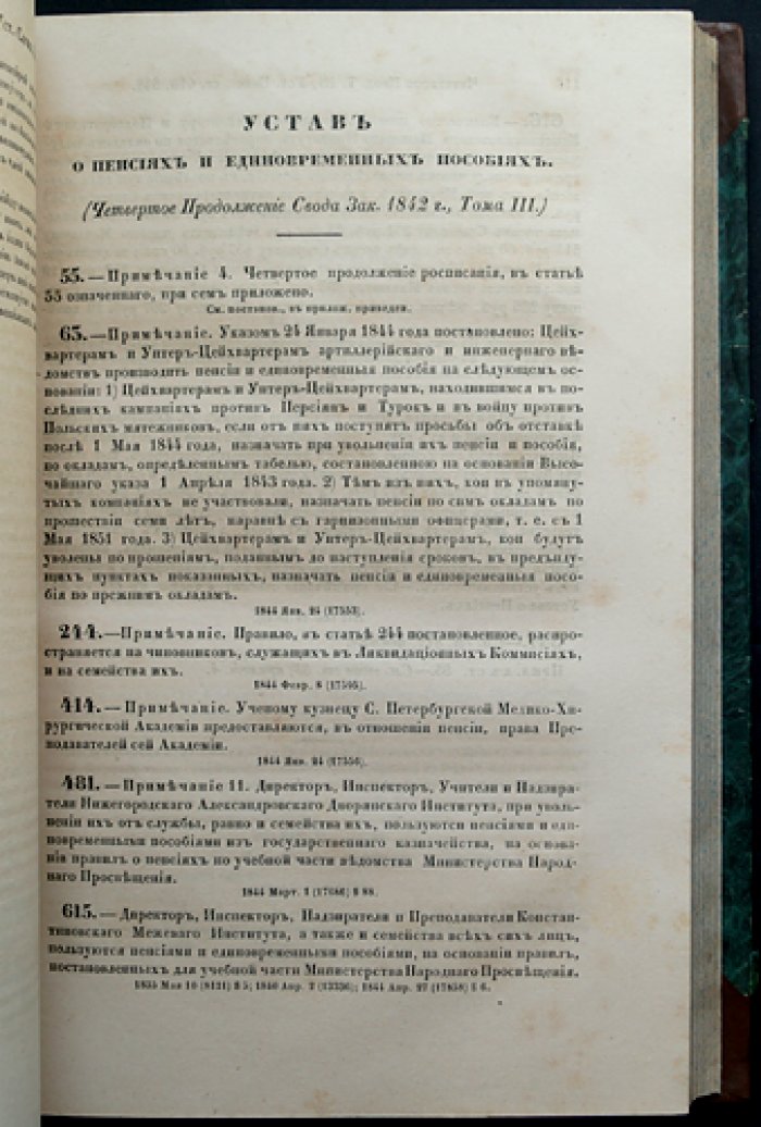 Продолжение Свода законов Российской империи (1842 г.). Том IV. С 1 января по 30 июля 1844 года