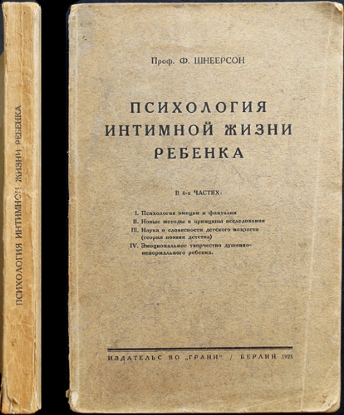 Проф. Шнеерсон. Психология интимной жизни ребенка: исследование фантазий и эмоций нормального и ненормального детства