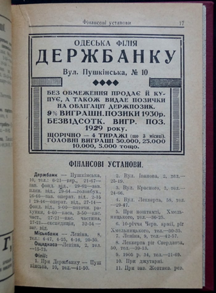 «Вся Одесса» на 1931 год — справочник, медицинский указатель и городские планы