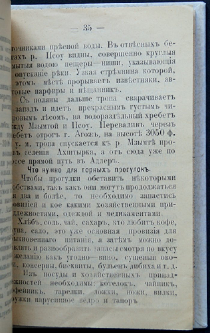 Спутник по Красной Поляне и ее окрестностям: путеводитель с картой (редкое первое издание)