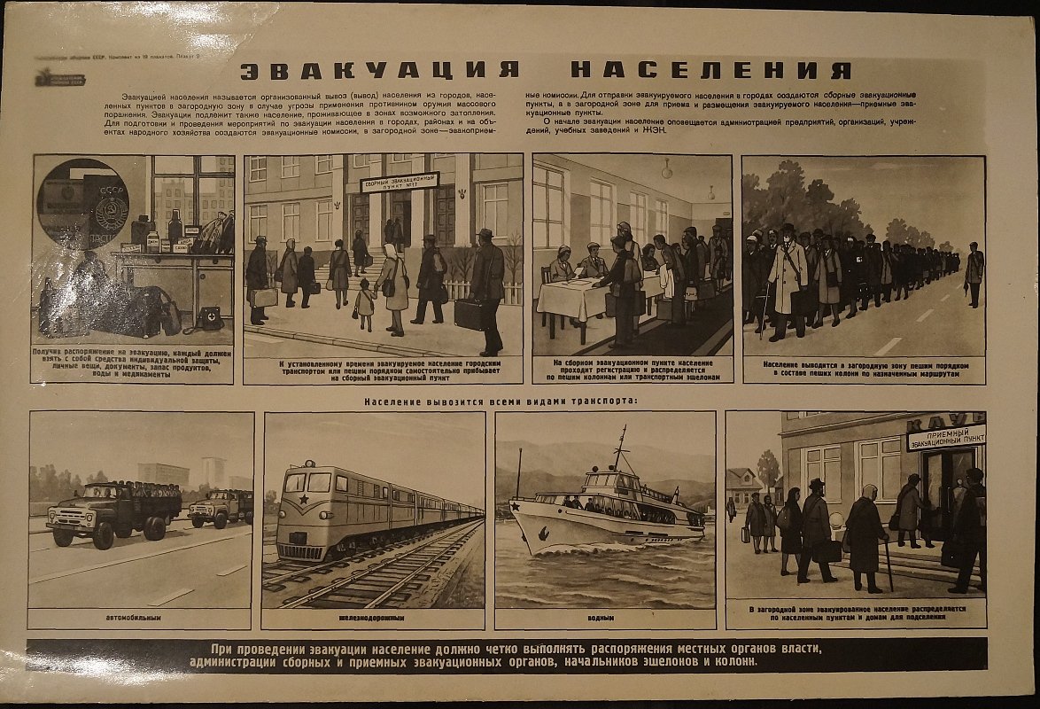 Комплект из 15 репродукций плакатов по гражданской обороне (издание вероятно 1960-х)