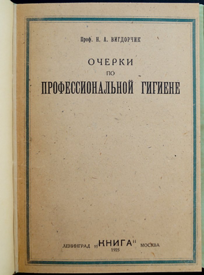 Профессиональная гигиена: очерки (Вигдорчик Н.А.)