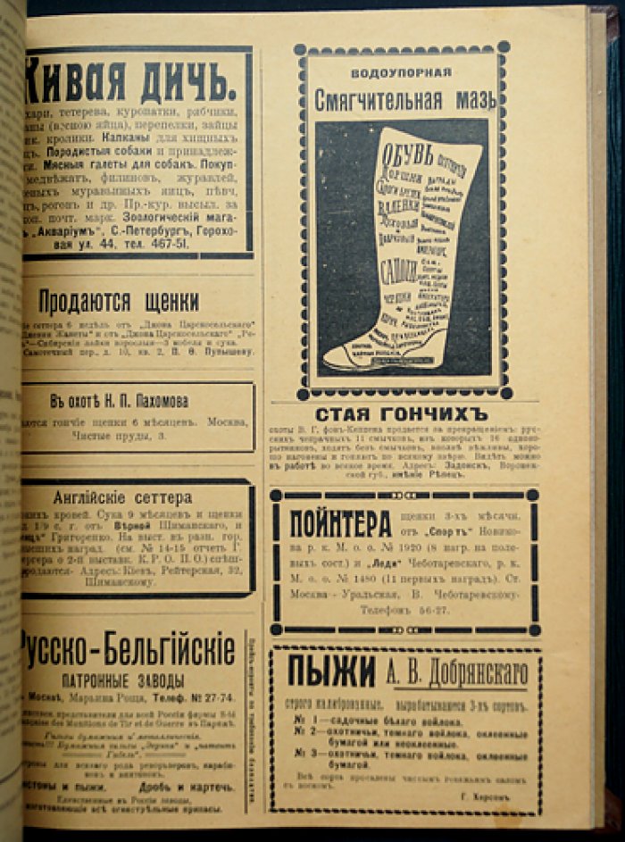Журнал «Семья охотников» (подшивка): комплект номеров за 1912 год + приложение за 1914 год