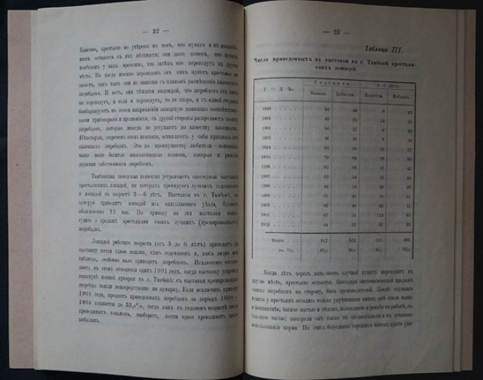 Крестьянское коневодство в Тамбовском уезде: исследование о численности, кормлении и разведении лошадей (1903)