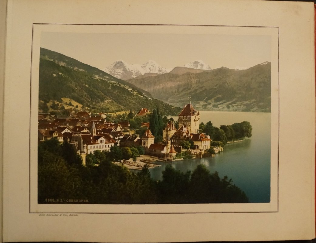 Воспоминание о Швейцарии (Souvenir de la Suisse) — фотоальбом с фотохромными видами, 24 иллюстрации