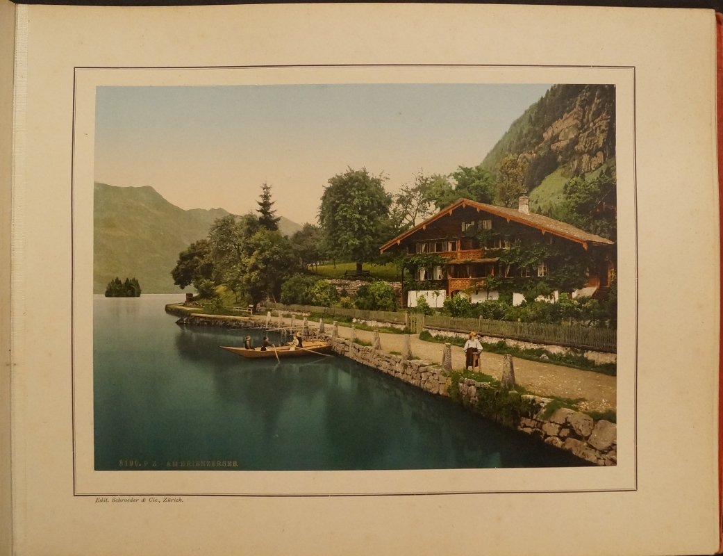 Воспоминание о Швейцарии (Souvenir de la Suisse) — фотоальбом с фотохромными видами, 24 иллюстрации