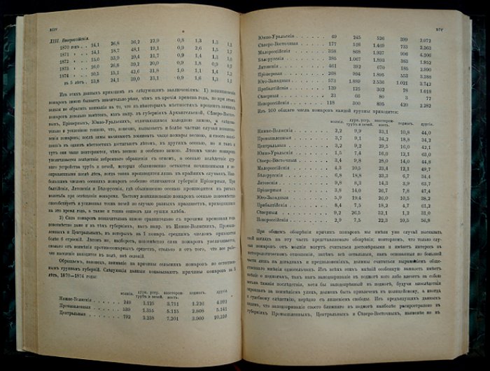 Статистический временник Российской Империи. Серия II. Вып. 19: Пожары в Европейской России (1870–1874) и статистика насильственных/внезапных смертей