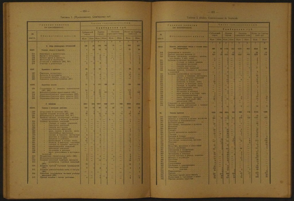 Итоги городской переписи 1923 года (Европейская Россия): занятость населения городов СССР по занятиям. Часть II, выпуск I