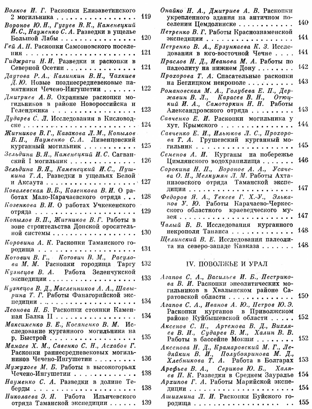 Археологические открытия 1978 года.