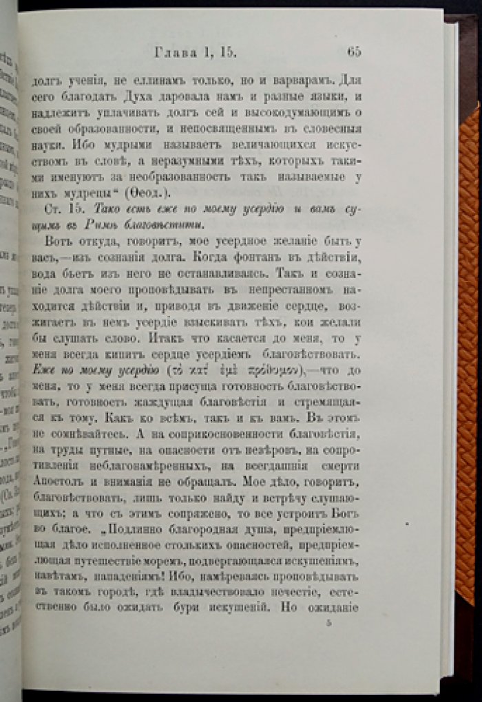 Феофан (Затворник), епископ. Толкование Послания св. ап. Павла к Римлянам. В двух книгах (1890)