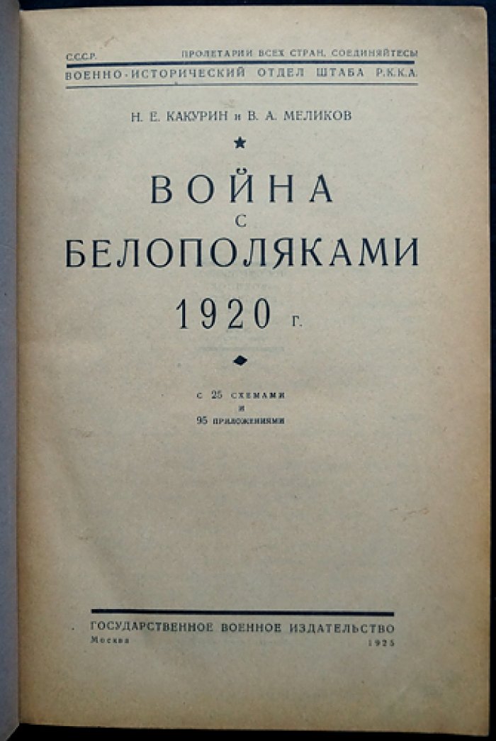 Война с белополяками в 1920 году: военно-исторический очерк кампании