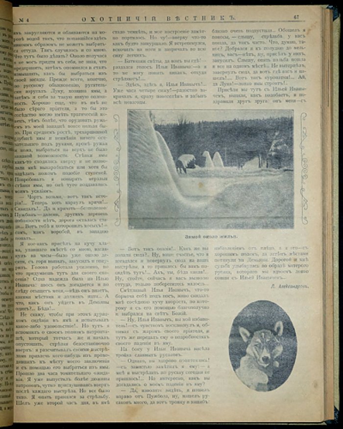 Охотничий Вестник: полный комплект № за 1910 год (24 номера в библиофильском переплёте)