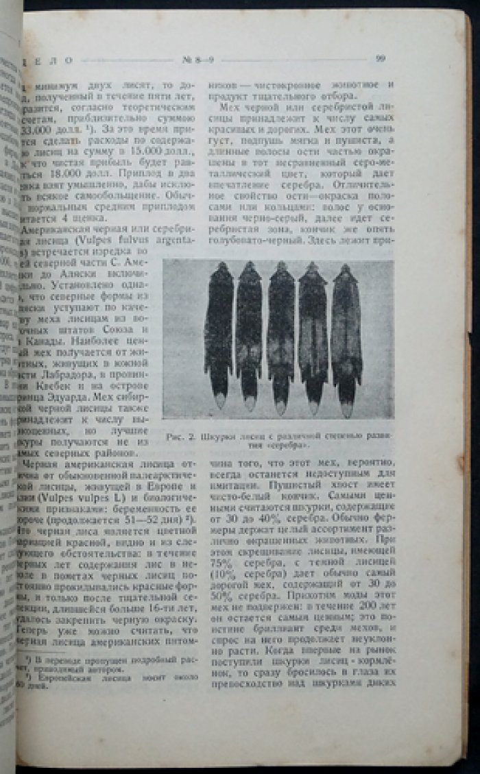 «Пушное дело». Ежемесячный журнал. Комплект десяти номеров (девять выпусков, один сдвоенный), 1926–1927