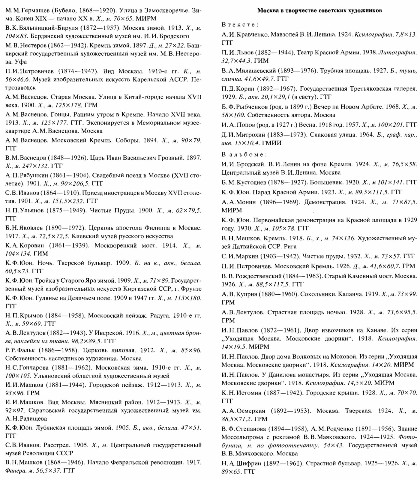 Москва глазами художников.