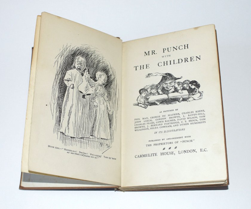 Punch Library Humour. Mr. Punch with The Children.