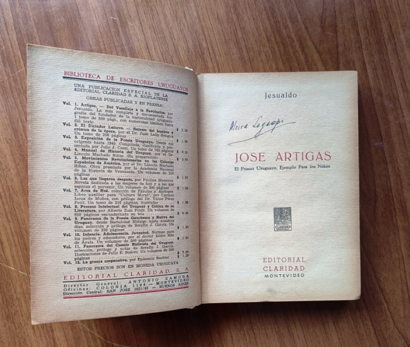 Jesualdo. ( Джезуальдо ) Jose Artigas. El primer Uruguayo, Ejemplo para los ninos.