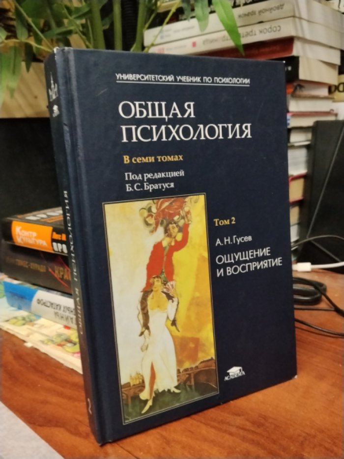 Гусев А.Н. Общая психология. В семи томах. Том 2. Ощущение и восприятие.