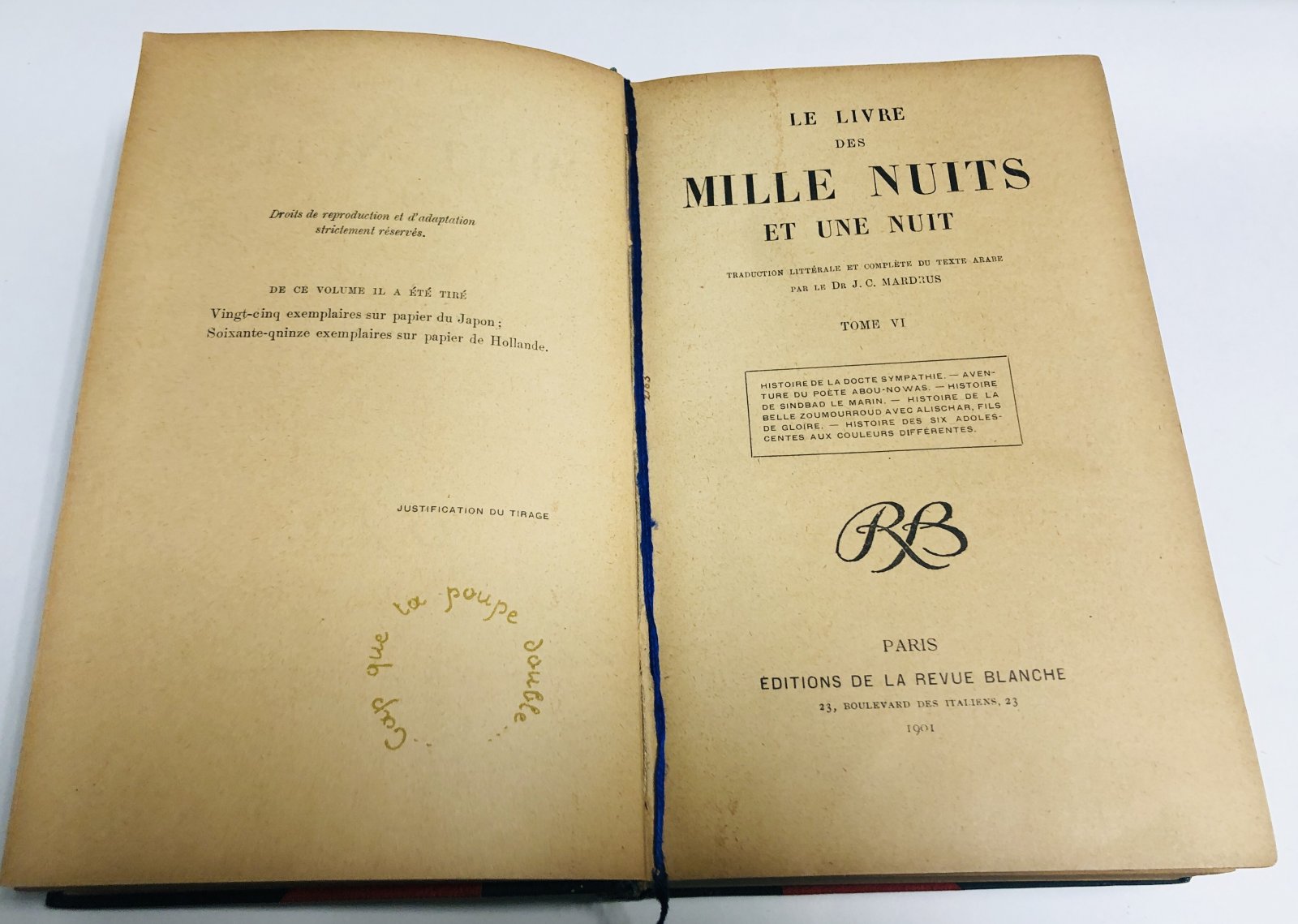 Mardrus, J.C. Le Livre des Mille Nuits et une Nuit (Volume 6). Книга тысячи и одной ночи