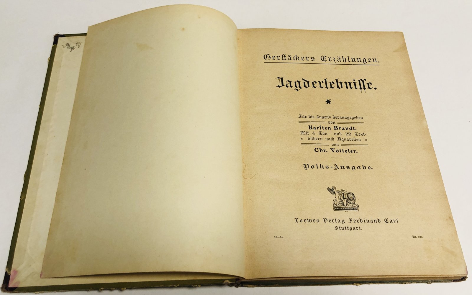Gerstackers Erzahlungen. Jagd-Erlebnisse. Охотничьи истории
