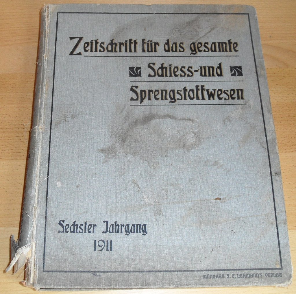 Zeitschrift fur das gesamte Schiess und Sprengstoffwesen. Журнал `Взрывчатые вещества` за 1911.