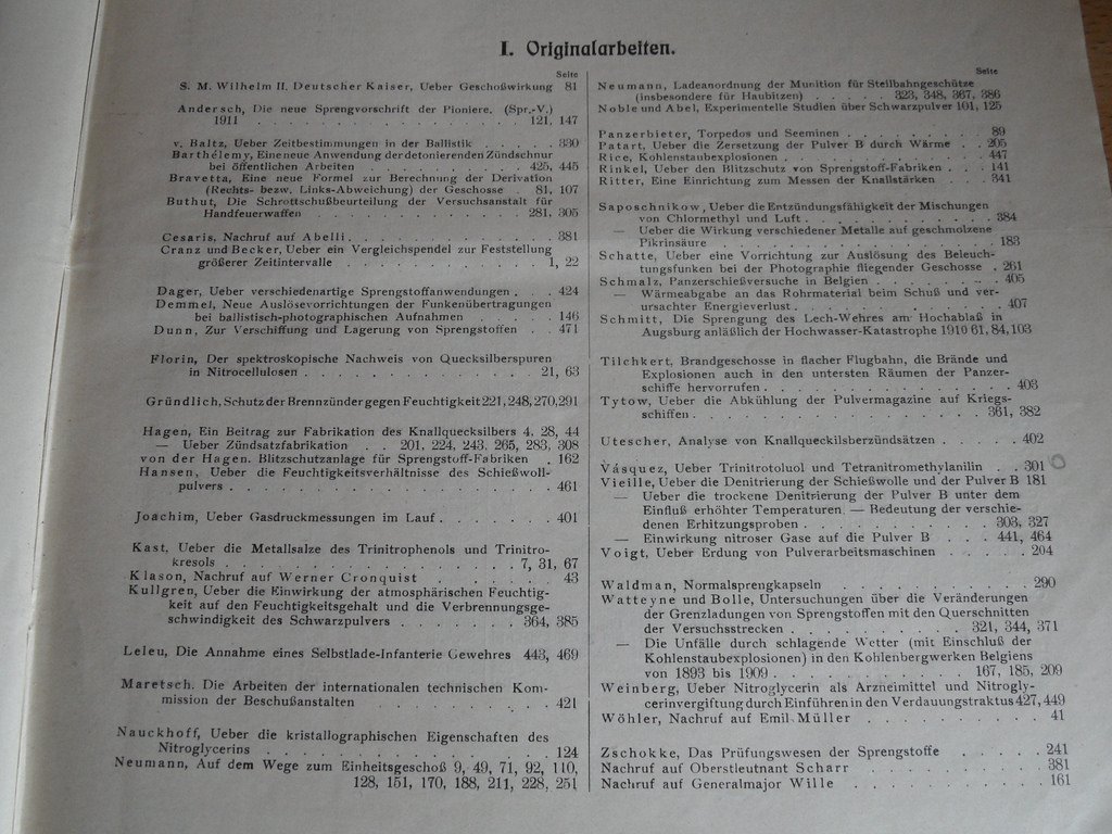 Zeitschrift fur das gesamte Schiess und Sprengstoffwesen. Журнал `Взрывчатые вещества` за 1911.