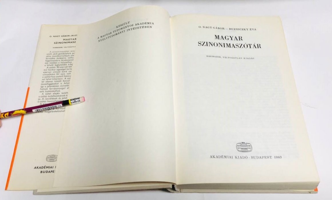 Gabor O. Nagy Magyar szinonimaszor / Венгерские синонимы.