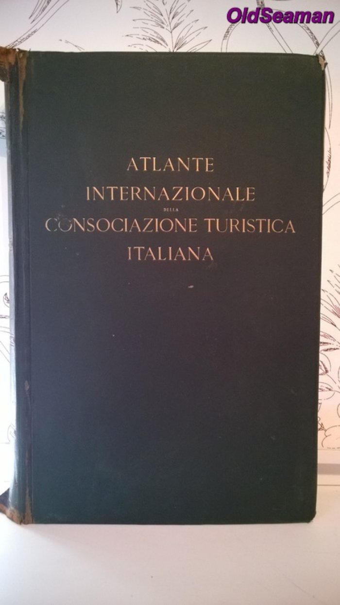 Международный атлас Consociazione Turistica Italiana: карты мира и географический указатель (1938, большой формат)