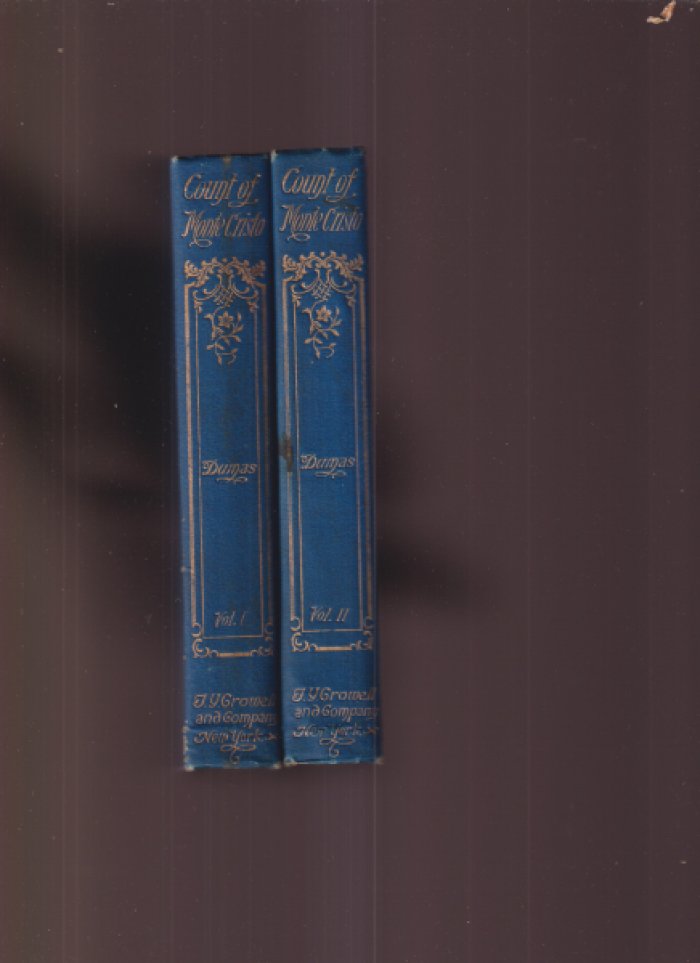 Александр Дюма. «Граф Монте-Кристо». Том I–II (издание 1894, Нью‑Йорк, Thomas Y. Crowell & Company)
