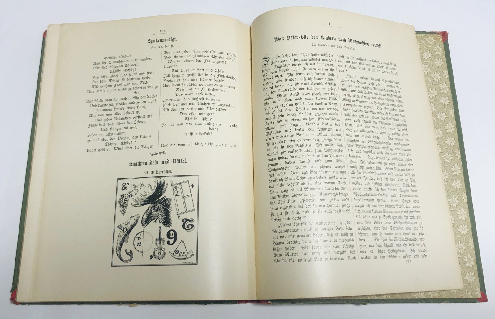 Frida Schanz. Kinderlust. Ein Jahrbuch fr Knaben und Mdchen von acht bis zwlf Jhren. XVI