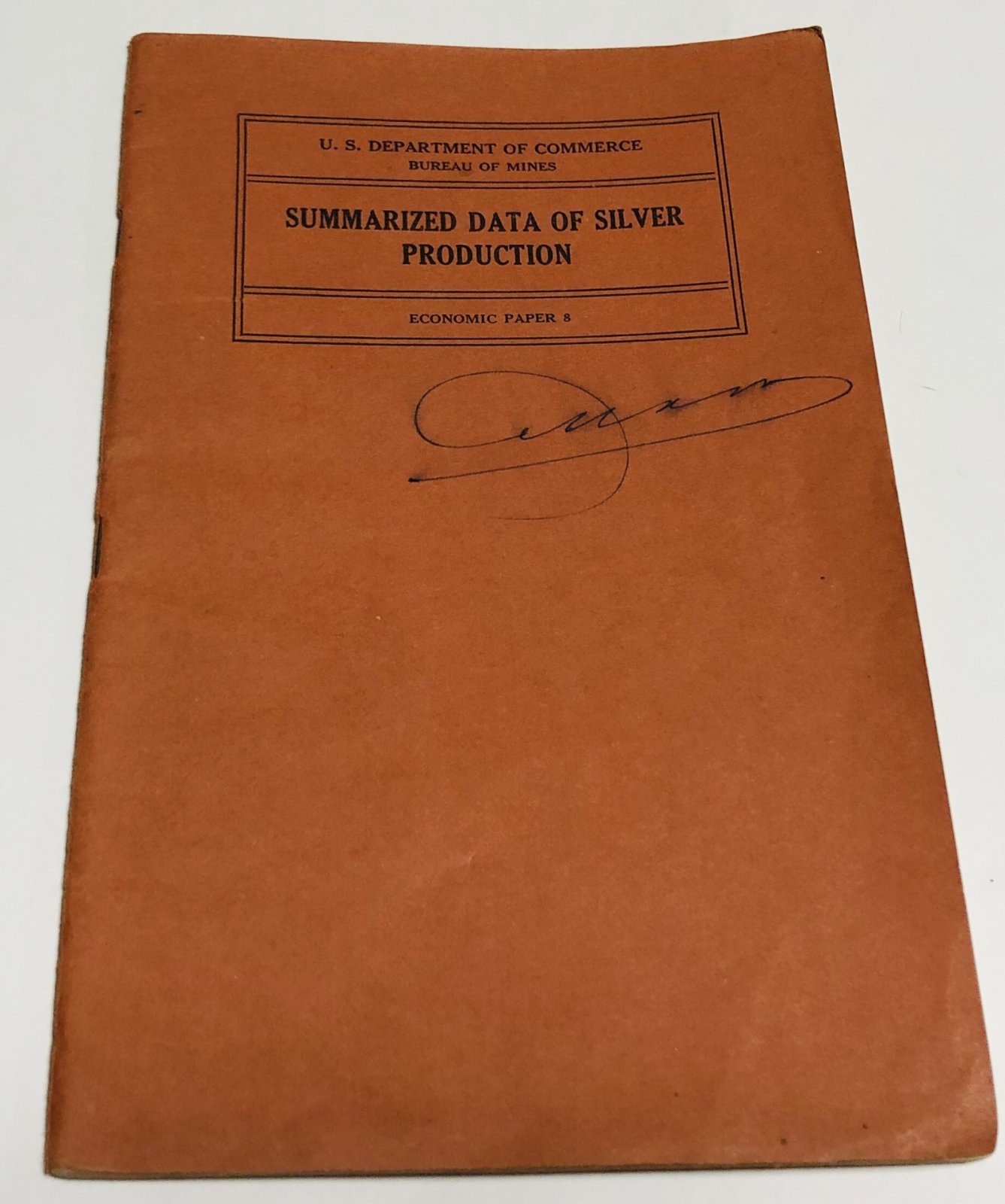 Charles White Merrill. Summarized data of silver production.