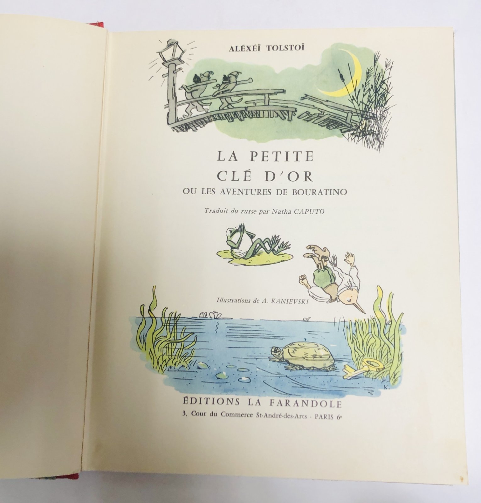 Tolstoi Alexei (Толстой Алексей). La petite cle dor ou les aventures de Bouratino.