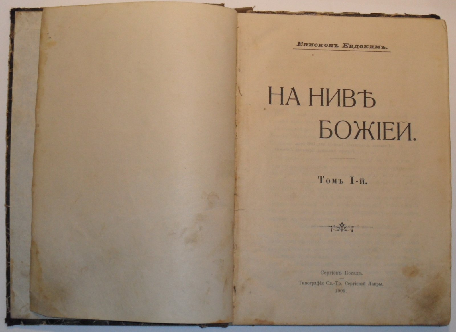 Евдоким Епископ. На ниве божьей.