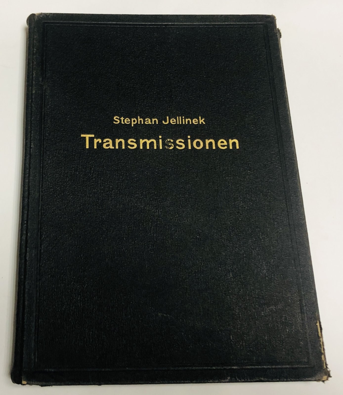 Jellinek  Stephan. Transmissionen. Wellen - Lager - Kupplungen - Riemen- und Seiltrieb - Anlagen.